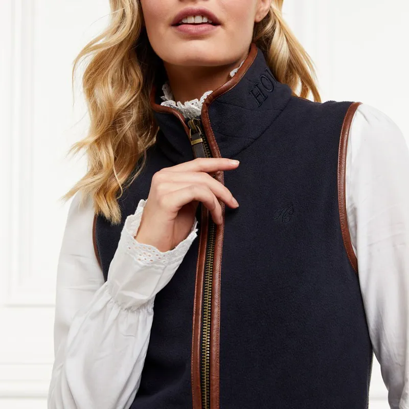 Holland Cooper Country Fleece Womens Vest - Ink Navy-1
