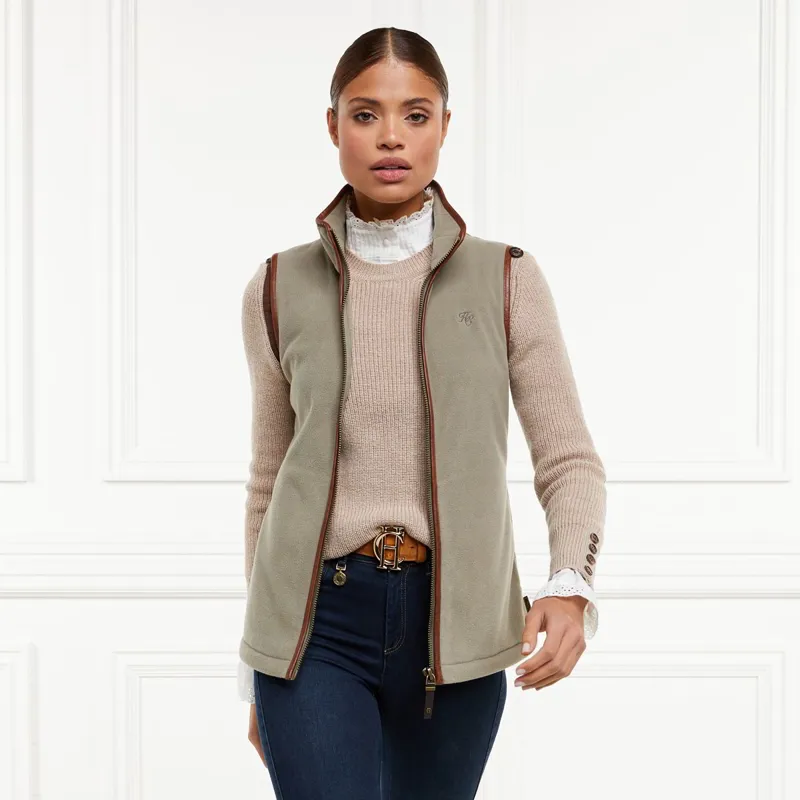 Holland Cooper Country Fleece Women's Gilet - Sage