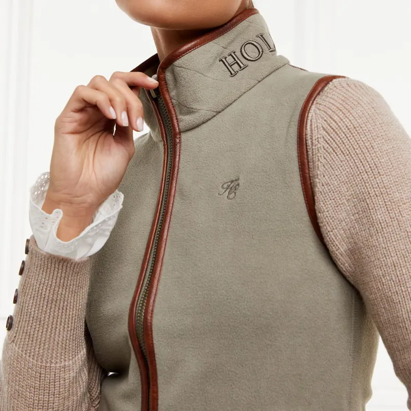 Holland Cooper Country Fleece Women's Gilet - Sage-2