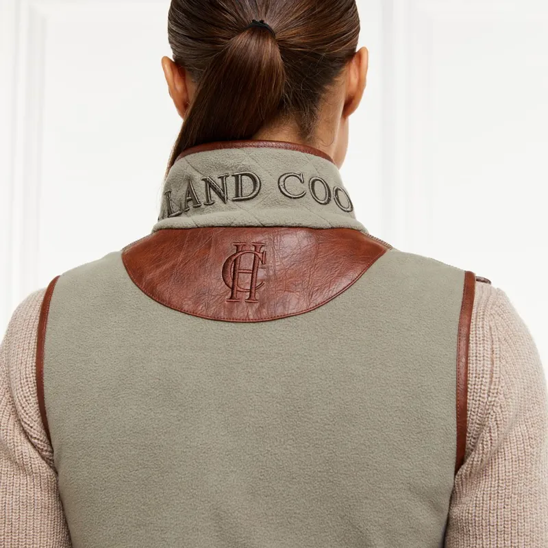 Holland Cooper Country Fleece Women's Gilet - Sage-1