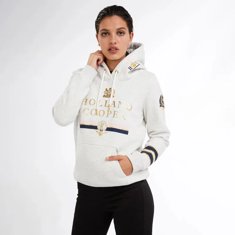 Holland Cooper HC Heritage Womens Hoodie - Ice Grey