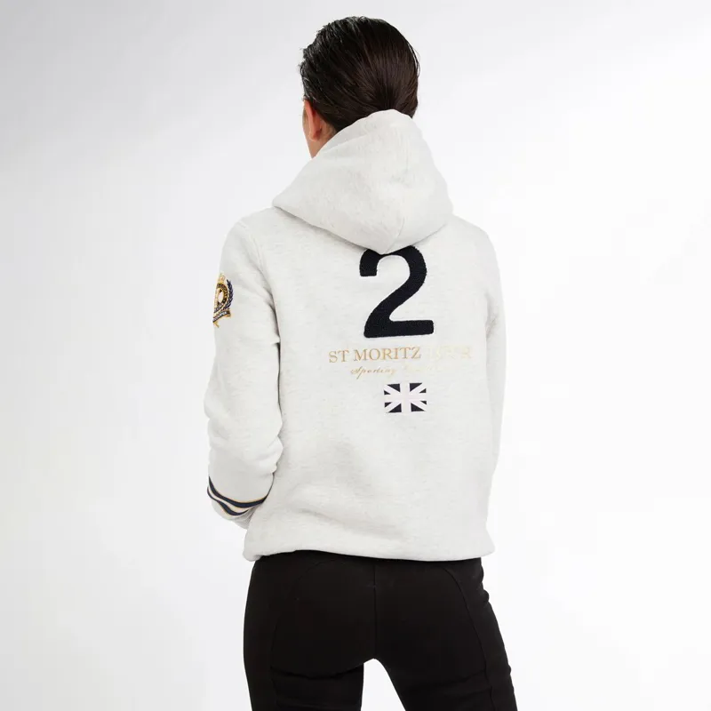 Holland Cooper HC Heritage Womens Hoodie - Ice Grey-1