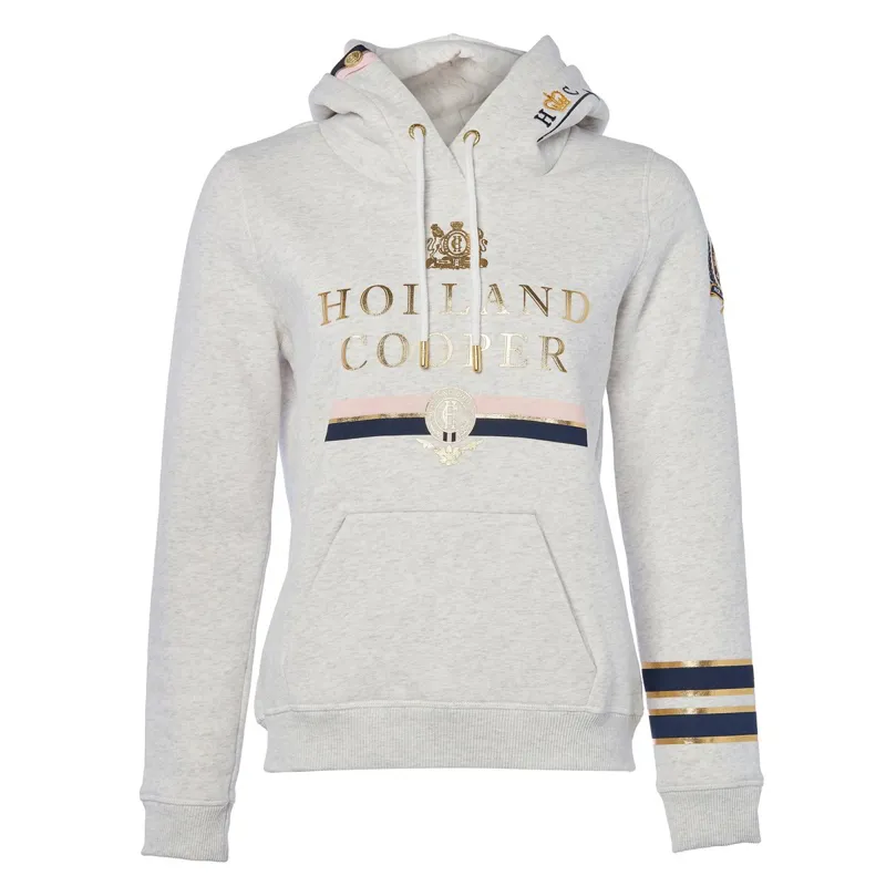 Holland Cooper HC Heritage Womens Hoodie - Ice Grey-2