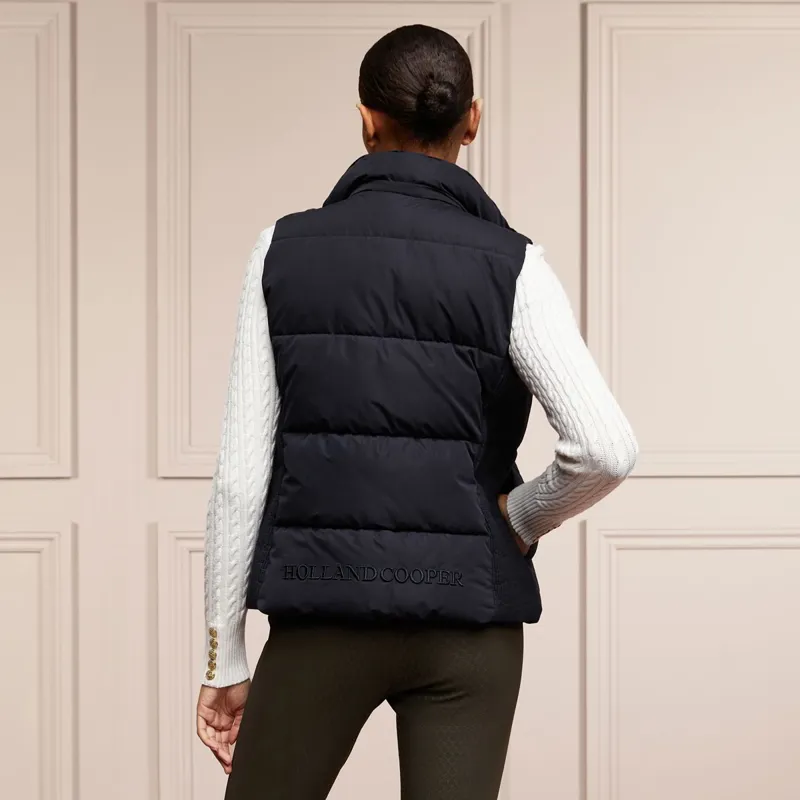 Holland Cooper Team Hooded Ladies Vest - Ink Navy-3