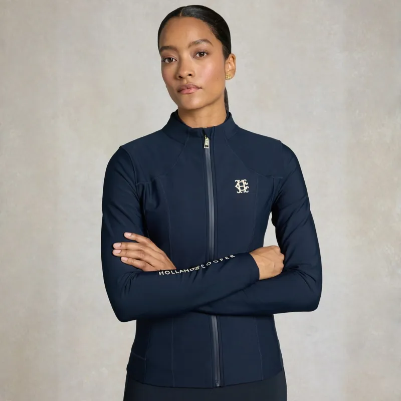 Holland Cooper Chiltern Women's Zip Training Top - Ink Navy