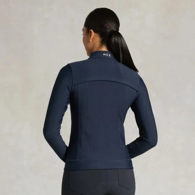Holland Cooper Chiltern Women's Zip Training Top - Ink Navy-2
