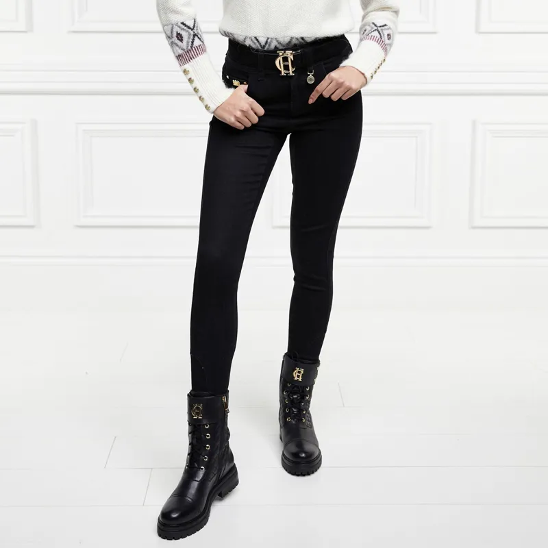 Holland Cooper Thermal Womens Jodhpur Jeans - Black