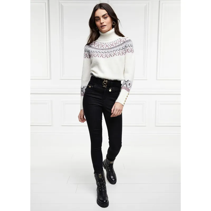 Holland Cooper Thermal Womens Jodhpur Jeans - Black-2