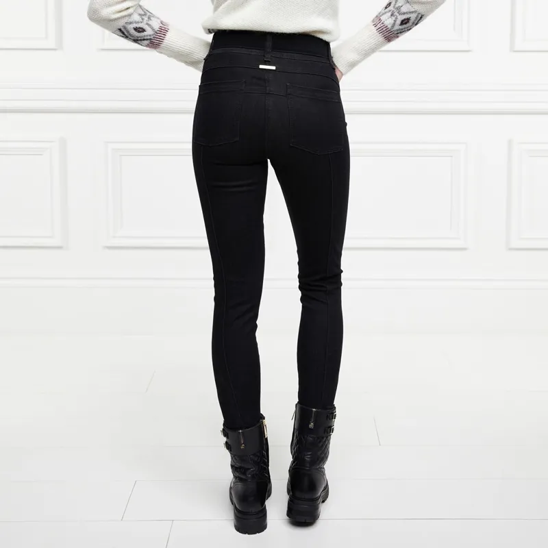Holland Cooper Thermal Womens Jodhpur Jeans - Black-1