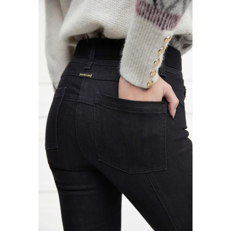 Holland Cooper Thermal Womens Jodhpur Jeans - Black-6