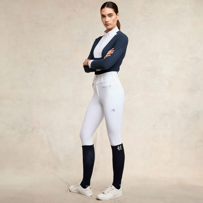 Holland Cooper Gatcombe Ladies Show Shirt - Ink Navy-2