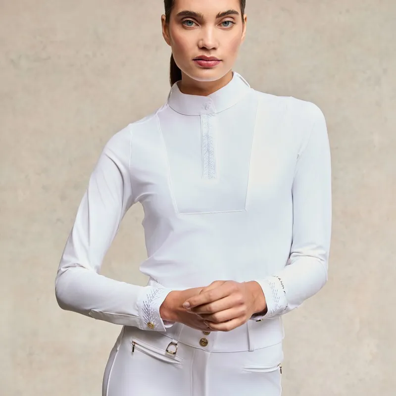 Holland Cooper Gatcombe Ladies Show Shirt - White-1