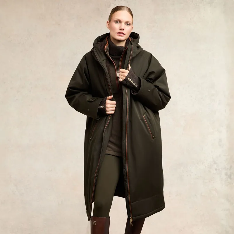 Holland Cooper One Size Waterproof Women's Country Coat - Khaki