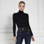 Holland Cooper Essential Turtleneck Women's Top - Black