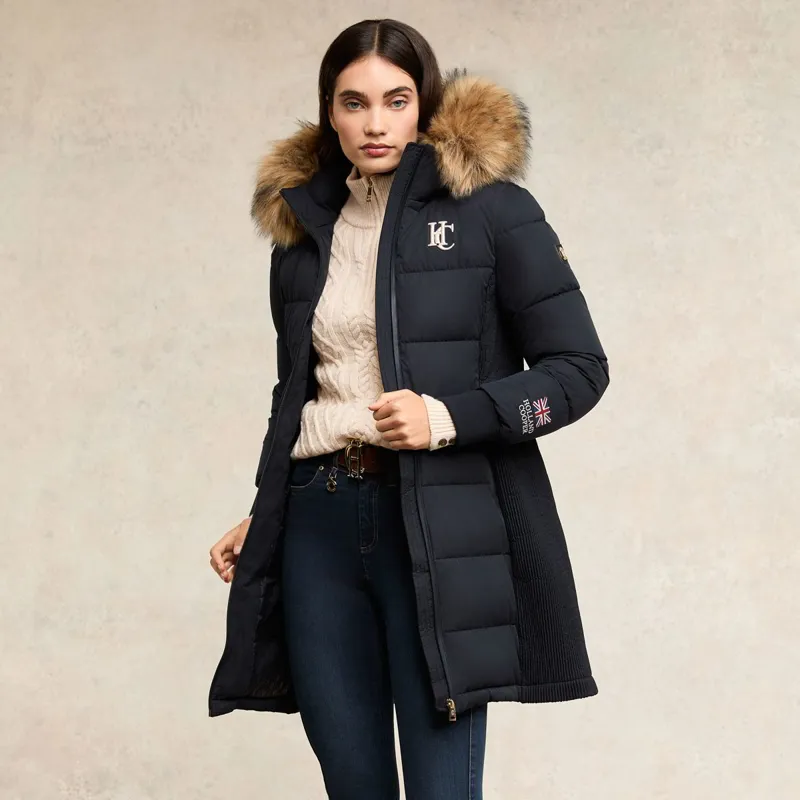 Holland Cooper Team Padded Women's Coat - Ink Navy