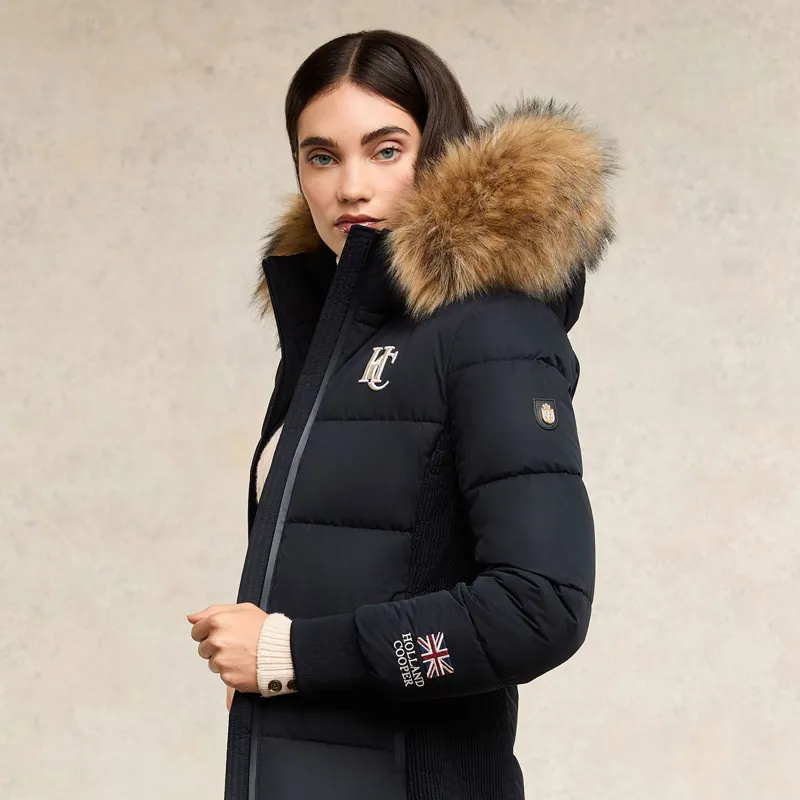Holland Cooper Team Padded Women's Coat - Ink Navy-1