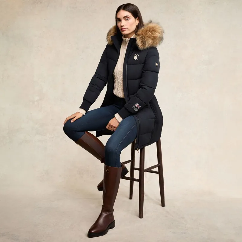 Holland Cooper Team Padded Women's Coat - Ink Navy-2