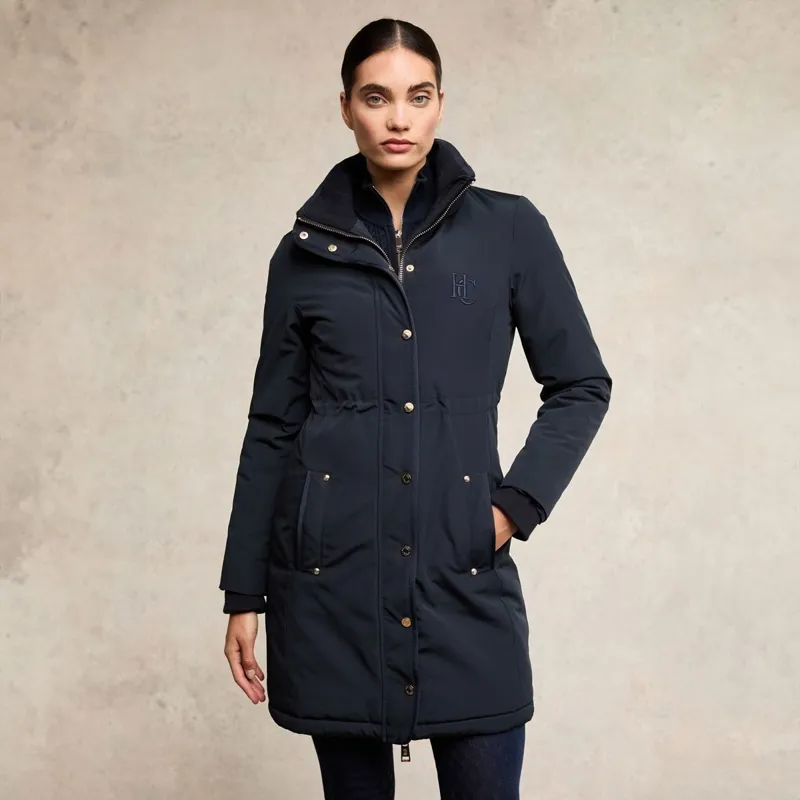 Holland Cooper Team Waterproof Women's Coat - Ink Navy Mono