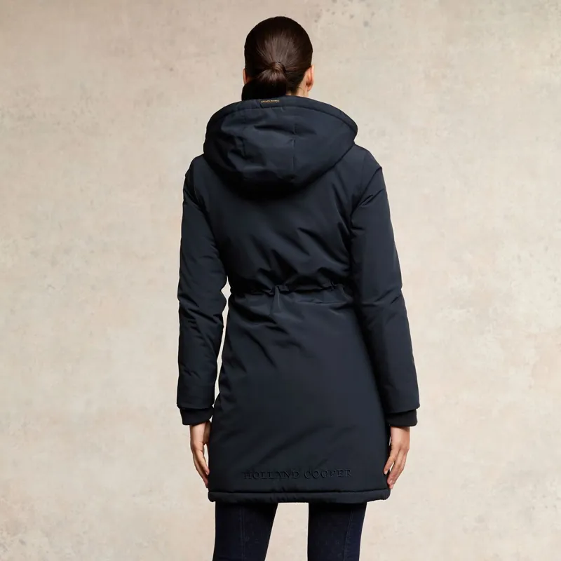 Holland Cooper Team Waterproof Women's Coat - Ink Navy Mono-3