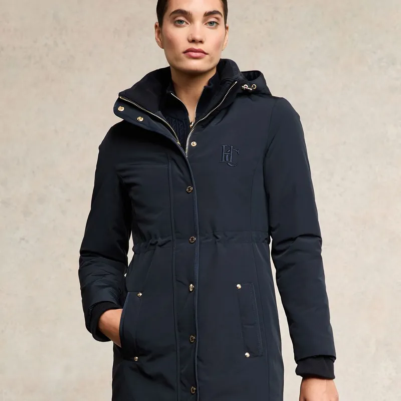Holland Cooper Team Waterproof Women's Coat - Ink Navy Mono-4
