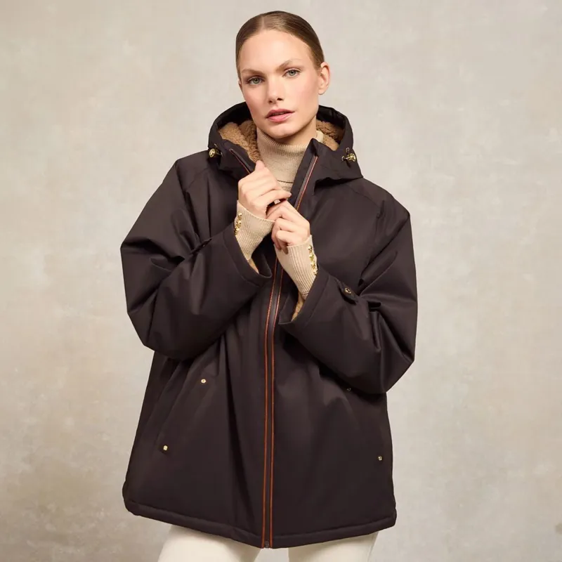 Holland Cooper One Size Waterproof Women's Jacket - Chocolate