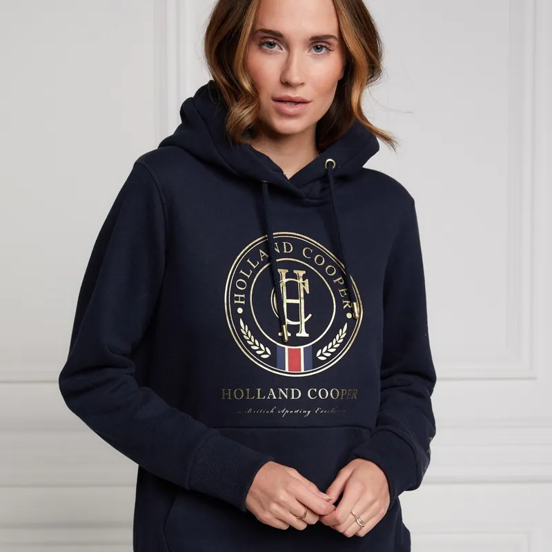 Holland Cooper HC Heritage Women's Hoodie - Ink Navy-1