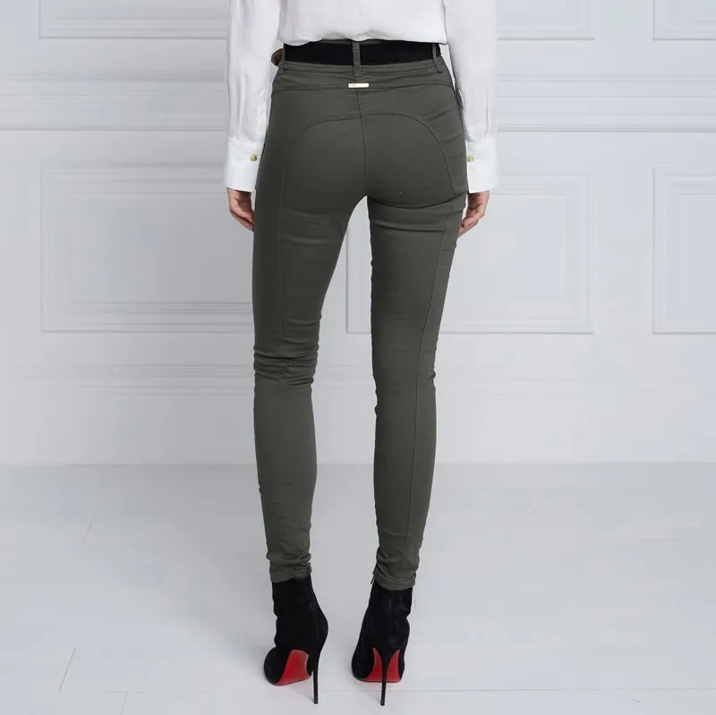 Holland Cooper Womens Biker Jeans - Hunter Green-2
