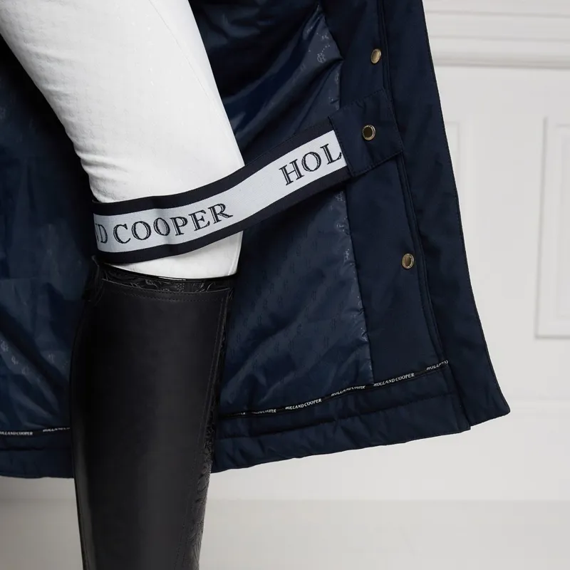 Holland Cooper Longline Waterproof Women's Training Jacket - Ink Navy-2