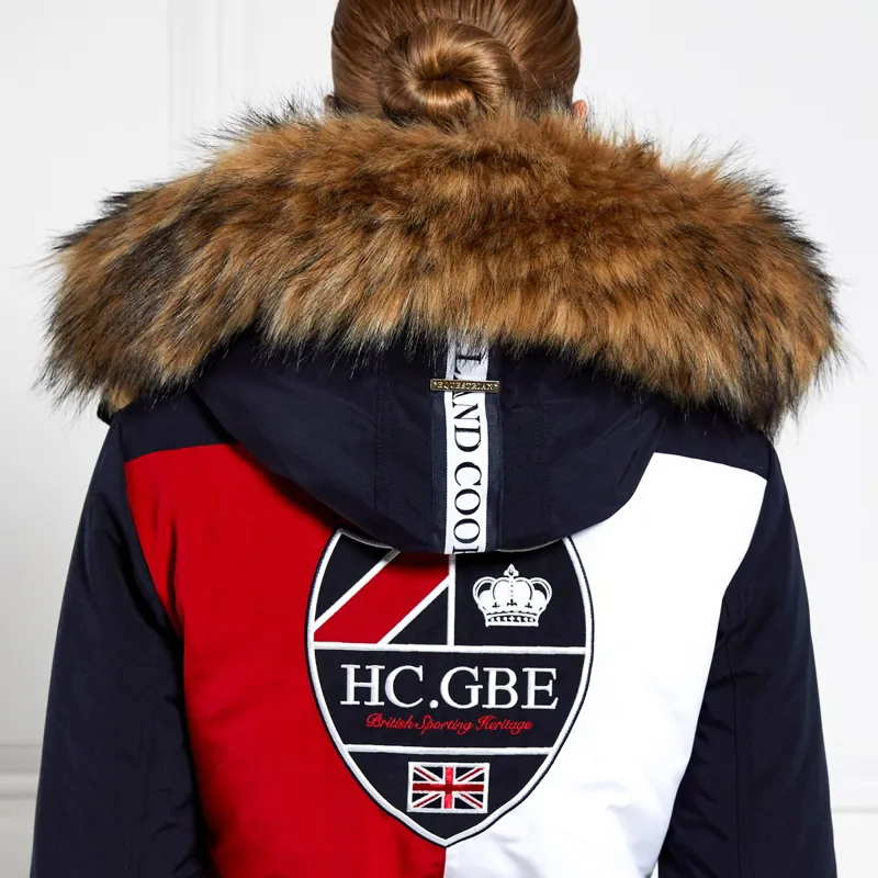 Holland Cooper Team Parka Women's Long Jacket - Ink Navy-3