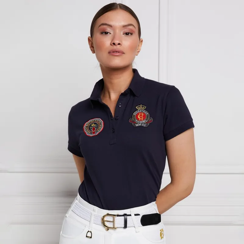 Holland Cooper Team Women's Polo Shirt - Ink Navy