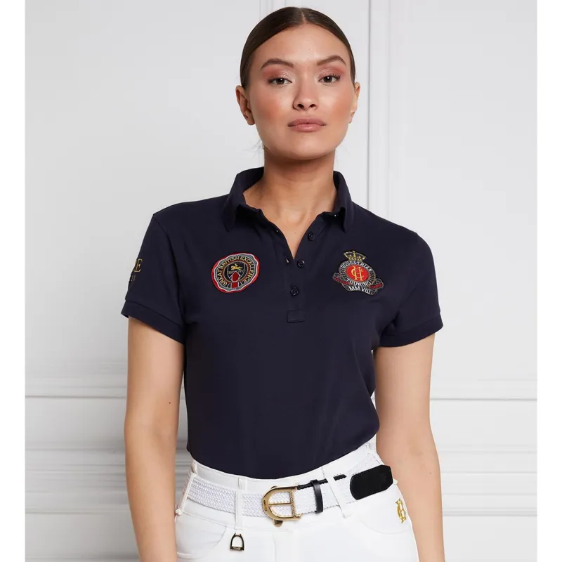 Holland Cooper Team Women's Polo Shirt - Ink Navy-2