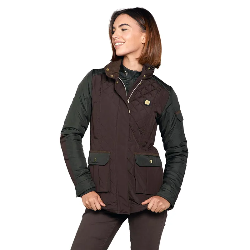 Toggi Holmes Women's Quilted Jacket - Chocolate/Dark Green