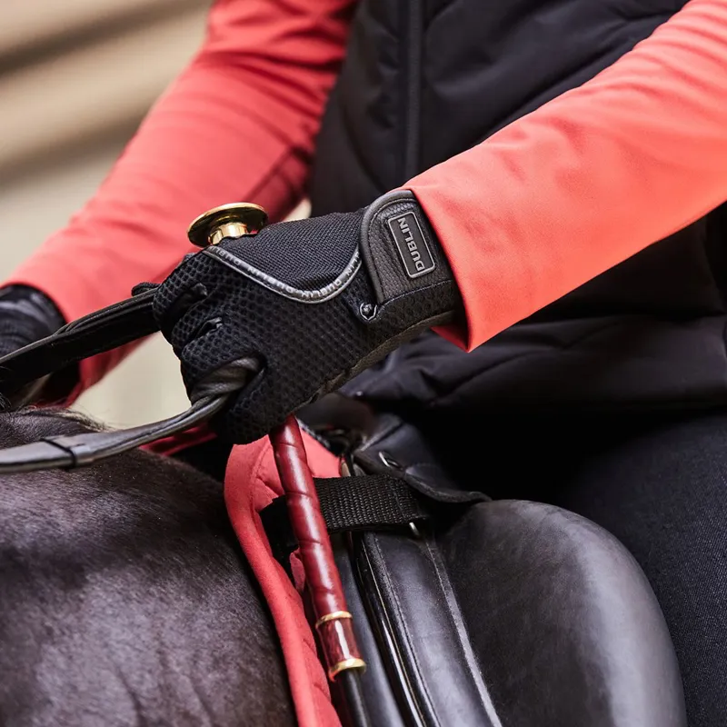 Dublin Airflow Honeycomb Riding Gloves - Black-2