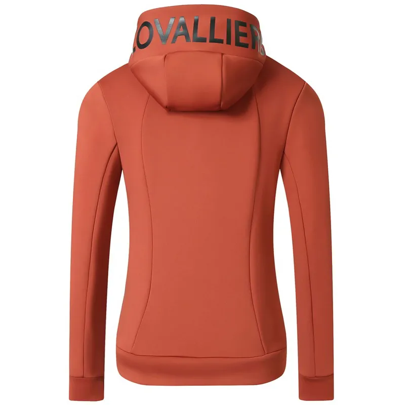 Covalliero Women's Hoodie Jacket - Rust-1
