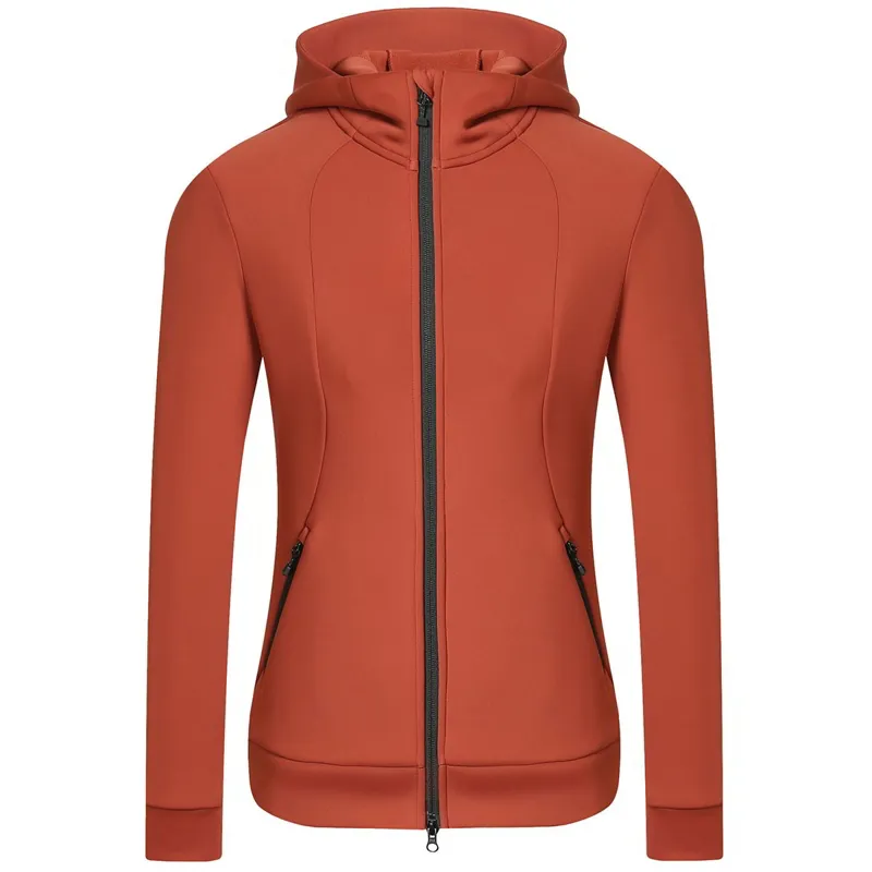 Covalliero Women's Hoodie Jacket - Rust