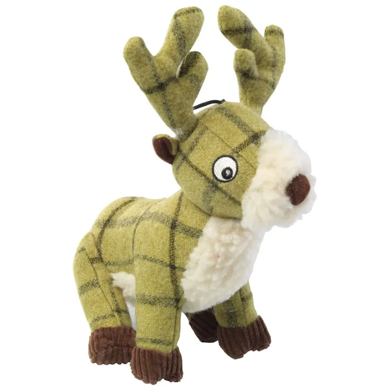 House of Paws Tweed Plush Dog Toy - Stag