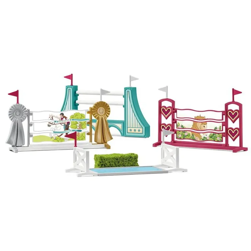 Schleich Horse Obstacle Course Accessories Toy Set