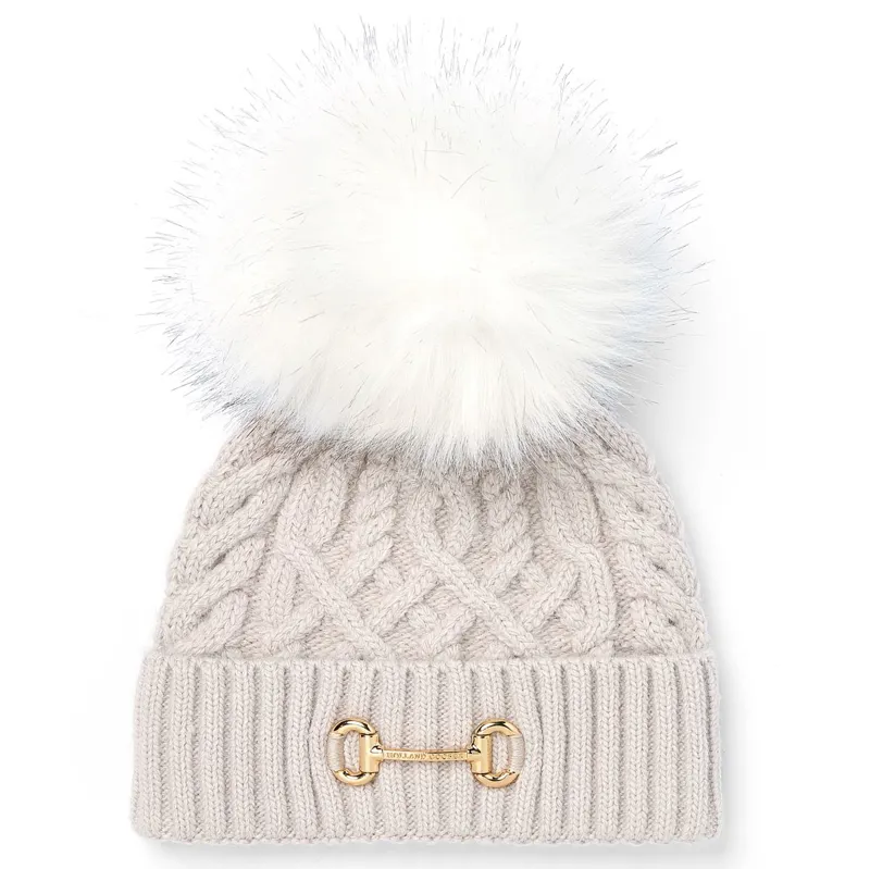 Holland Cooper Horse Bit Pom-Pom Hat - Taupe-6