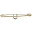 Equetech Traditional Horseshoe Stock Pin - Gold