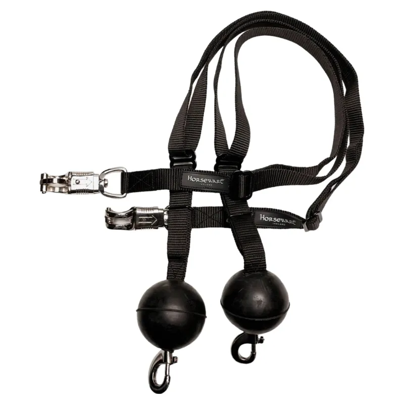 Horseware Quiet Drop Safety Cross Ties 2 Pack - Black