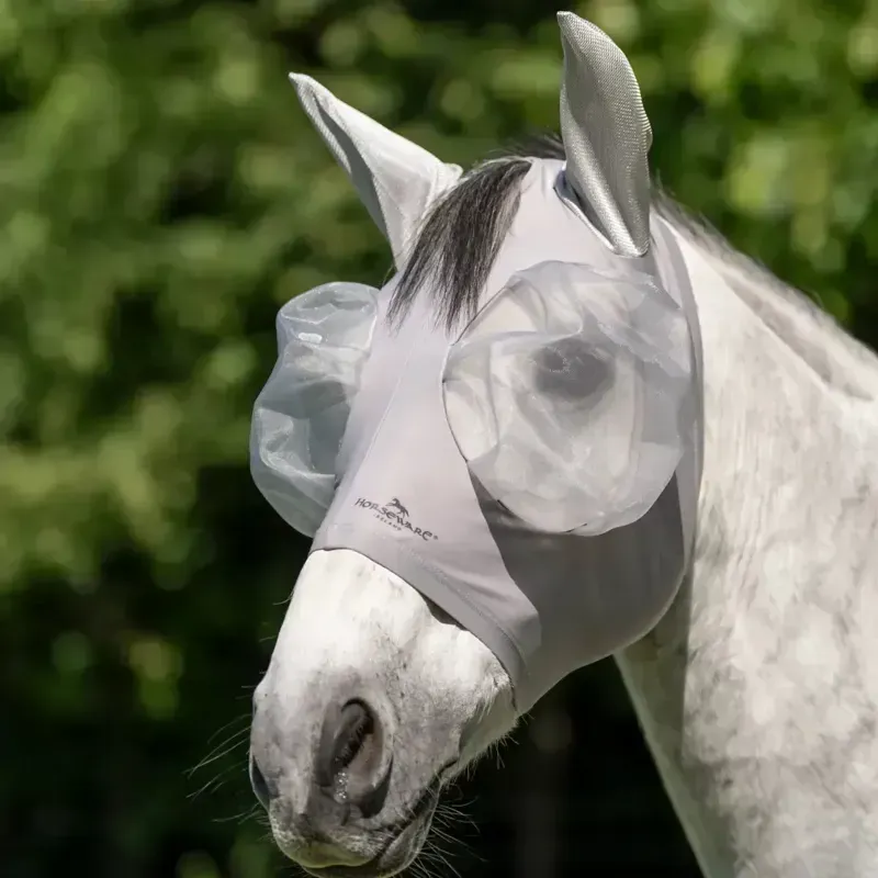 Horseware Defense Fly Mask - Silver/Silver