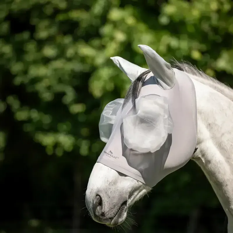 Horseware Defense Fly Mask - Silver/Silver-1