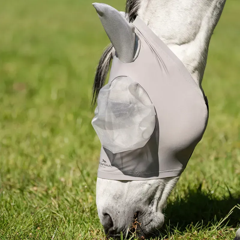 Horseware Defense Fly Mask - Silver/Silver-2