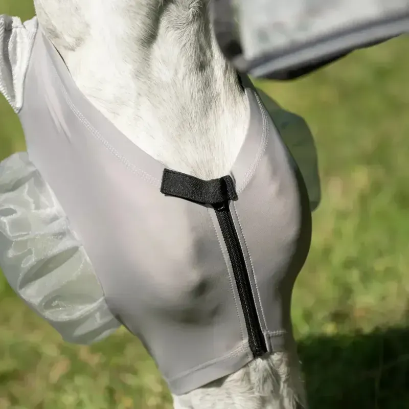 Horseware Defense Fly Mask - Silver/Silver-6