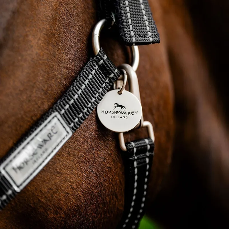 Horseware Field Safe Halter - Black/Reflective/Black-3