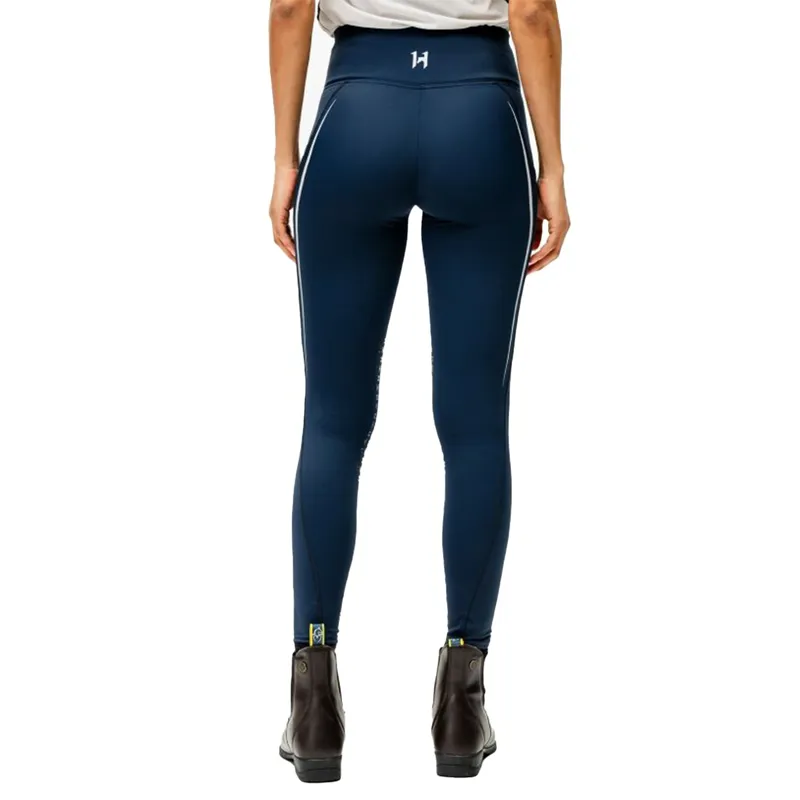 Horseware FormFit Ladies Knee Grip Riding Tights - Navy-1