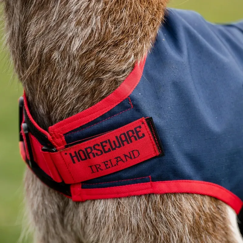 Horseware 0g Waterproof Goat Coat - Navy/Red-1