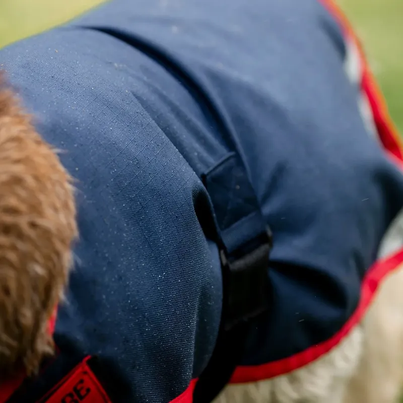 Horseware 0g Waterproof Goat Coat - Navy/Red-2