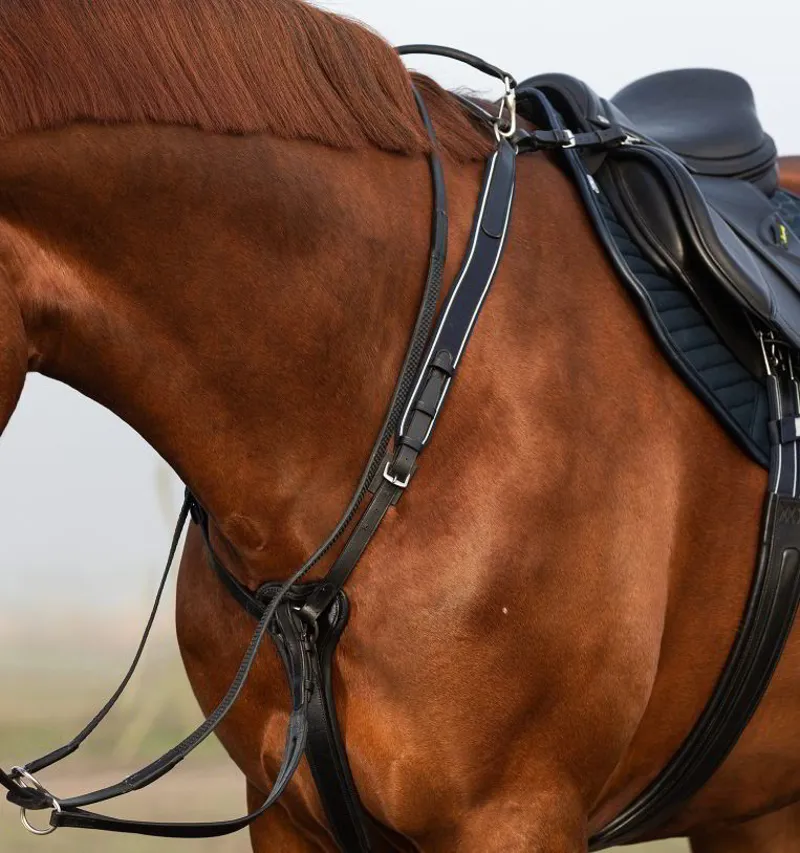 Horseware Micklem Breastplate with Martingale - Black