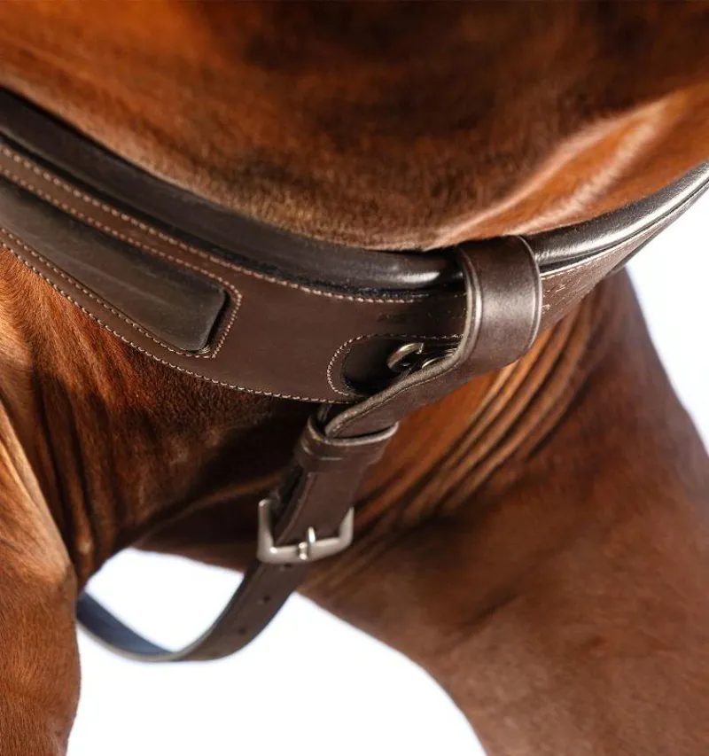 Horseware Micklem Breastplate with Martingale - Brown-5